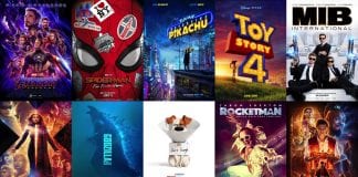 Top Ten Movies of 2019. T10M