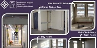 Finishing touches as hospital ward shapes up for early 2020 re-opening / Paratoadau terfynnol ar gyfer ailagor ward ysbyty yn gynnar yn 2020 ward 10