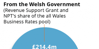 Retail businesses in Neath Port Talbot set for help with business rates tax pie eng