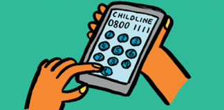 National Helpline sees a spike in parents seeking advice about leaving children home alone over summer holidays Childline Mobile phone