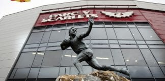 Council converts buildings to create NHS beds for COVID-19 Parc Y Scarlets 1