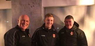 New team managers for the Wales U19 and U16 international sides credit Wales Rugby League WRL CEO Gareth Kear and U16 coach Lee Crooks welcome Tom Buckle