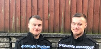 Brothers in blue as identical twins join neighbouring police forces Jack and Tom cropped scaled