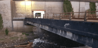Storm damaged valley bridge shut for safety reasons blaen3