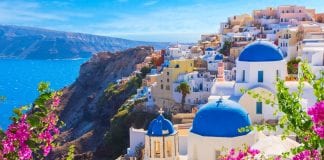 These 15 Virtual Tours will Inspire your 2021 Destination Wedding santorini view