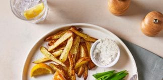 Fakeaway: How to Make the Nation’s Favourite Takeaway Meals at Home Crispy Fish Chips With Lemony Mayo x750