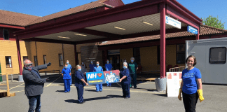 NHS heroes art presented to Prince Phillip Hospital medics NHS Art Presentation