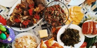 Food for thought with ‘pandemic eating’ research food feast table