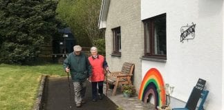 Hywel Dda NHS staff say ‘Diolch’ for support shown during pandemic | Staff GIG Hywel Dda yn dweud ‘Diolch’ am y gefnogaeth a ddangoswyd yn ystod pandemig Rhythwyn Evans of Silian whose 91 laps of his garden on his 91st birthday raised over £44000 1