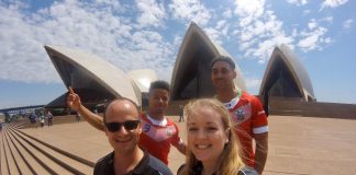 Dr Richard Lawrence appointed as WRL’s chief medical officer Richard Lawrence courtesy of WRL with Regan Grace Dalton Grant and Angharad Sargeant in Sydney last year for the Rugby League World Cup Nines.
