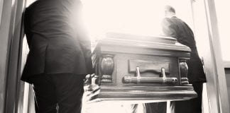 Supporting children through Father’s Day when their important father figure has died carryingcasket header