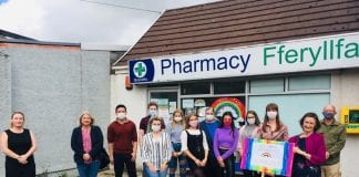 Llanelli MP thanks local pharmacists for Covid-19 work Llangennech Pharmacy 01