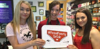 Carmarthenshire Youth Council support young women Free Sanitry Products