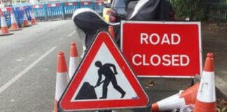 Works to improve Carmarthenshire roads gets underway Road works signs