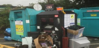 Warning not to dump waste at community recycling sites flytipping newsroom1