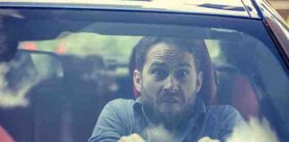 79 per cent of drivers aren’t calm when making a holiday car journey nervous driver image