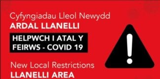 New local restrictions for large area of Llanelli 2CA44C87 8100 4002 8CF03C68403284B4