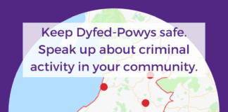 Crimestoppers asks residents to be vigilant and to speak up about organised crime to stop exploitation Keep DyfedPowys Safe Eng 1
