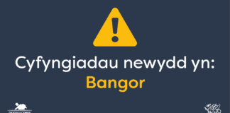 Cyflwyno cyfyngiadau coronafeirws lleol i reoli achosion ym Mangor Bangor LL Tw W