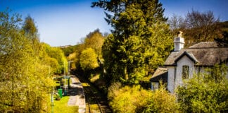 Trafnidiaeth Cymru yn dathlu lleihau ôl troed carbon ar Ddiwrnod Aer Glân DolwyddelanRailStation2019.04.19 34 scaled