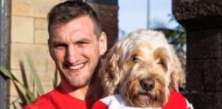 Volunteers delighted as rugby legend Sam Warburton set to judge virtual dog show in aid of NSPCC Cymru Sam Warburton and his beloved dog