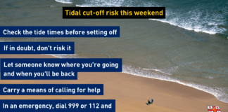 Charity urges public to be vigilant of high spring tides this weekend Tidal cut off warning