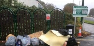 Removal of recycling facilities following misuse 5950 Commons road recycling