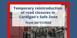Cardigan coronavirus cases: road closures temporarily reintroduced EnrJ8YEW4AA2ndX