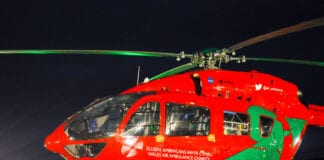 A 24/7 Air Ambulance for Wales WAA at Night scaled