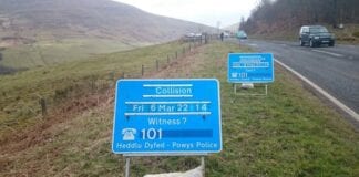 Fatal collision appeal A470 Storey Arms 81466049 81463918
