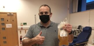 Wales’ first plasmapheresis donor backs call for more donors in Wales to step forward AndrewThomas2 scaled