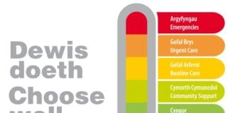 Think pharmacy first this festive season Bilingual logo and text