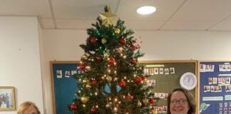 Wales Childline volunteers giving the gift of time on Christmas Day to counsel lonely children and young people facing difficult times Childline supervisor Sally King Sheard and Childline volunteer Jan Dock will both be on shift on Christmas Day 1 1