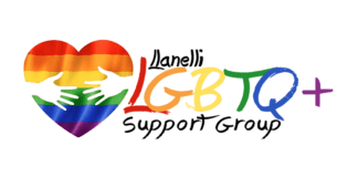 DOUBLE GRANT DELIGHT FOR LGBTQ+ SUPPORT GROUP LLanelli LGBTQ Plus Support Logo