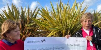 Hywel Dda Health Charities on Newport charity golf day Newport Golf Club ladies