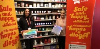 Denbighshire businesses give vulnerable young people early Christmas cheer TK Max Katy and Nikki