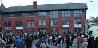 Cardiff Bay protests: woman reported for summons 3600