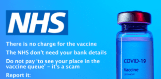 Residents at risk of being scammed over COVID-19 vaccine covid 19 vaccine image nhs 1