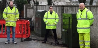 First cabinets installed in major milestone for ultrafast broadband project safe image