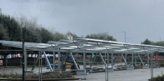 Solar car parking canopies installed as part of energy efficiency project picvieworiginal 44