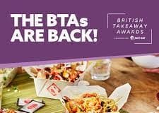 British Takeaway Awards Opens For Public Vote as 70% have used takeaways to cheer themselves up ATA