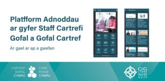 Mae Gwelliant Cymru yn lansio Platfform Adnoddau newydd ar gyfer staff cartrefi gofal a gofal cartref App Twitter card for CHC app CYM 003 002 scaled