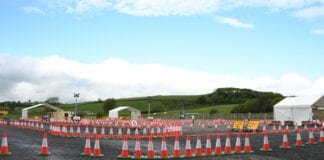 New drive-through mass vaccination centre to open in Carmarthen Carmarthen Showground Drive Through