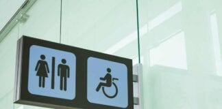 How accessible are our public toilets? accessible public bathroom sign 1