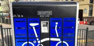 Bike hire docking stations installed in Carmarthenshire in Wales first bike hire dock carmarthen 2