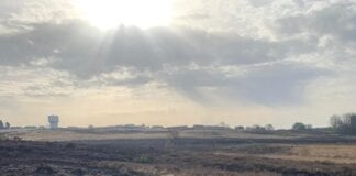 Firefighter sustains injury whilst fighting grass fire f07db6a14a4c4efd8361589095811865