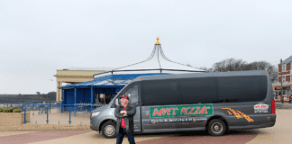 BARRY ISLAND, WHAT’S OCCURING? PAPA JOHN’S LAUNCHES ‘DAVE’S PIZZAS’ COACH image001 3
