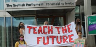 Swansea teens take to streets for climate education 10 scaled