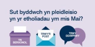 Sut byddwch yn pleidleisio yn yr etholiadau ym mis Mai? 173856582 10158363445884302 790876888092111007 n