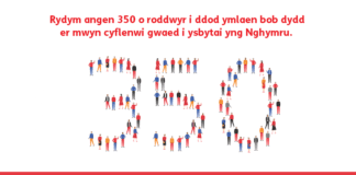 Gwasanaeth Gwaed Cymru 350 Donations Welsh